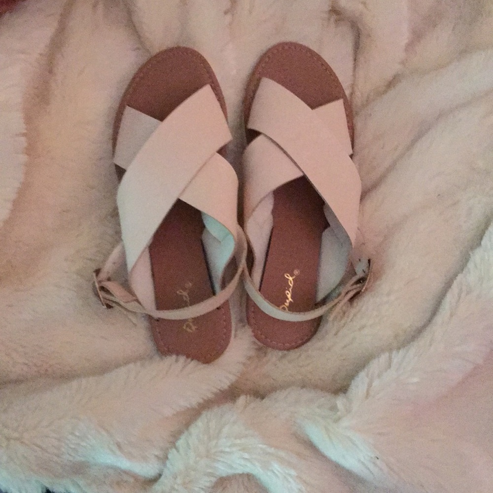 Blush sandals